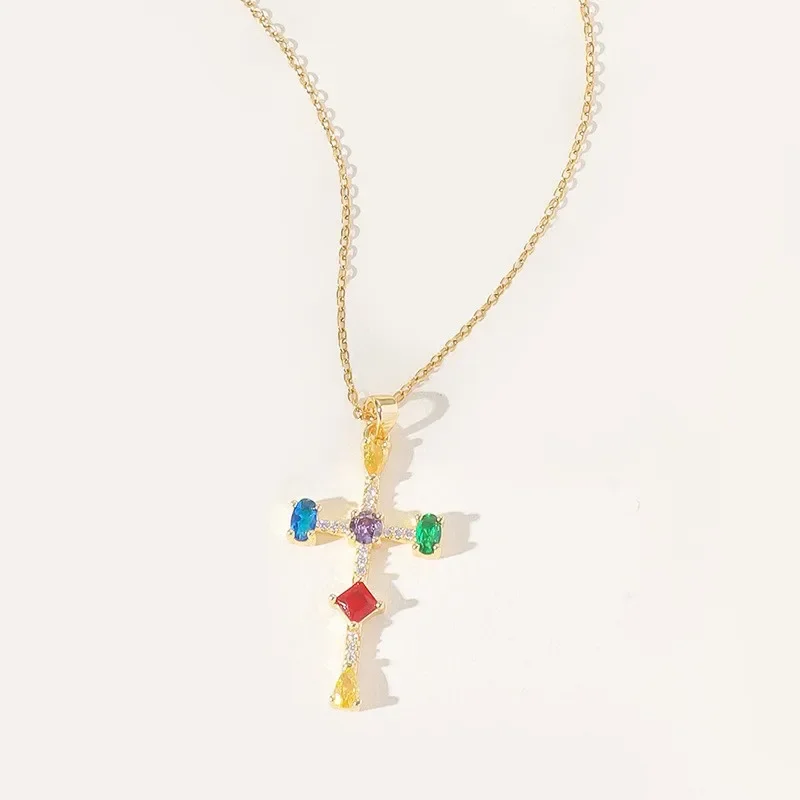 2025новое ультра-крутое и высококачественное семицветное женское ожерелье с микроинкрустацией на ключице