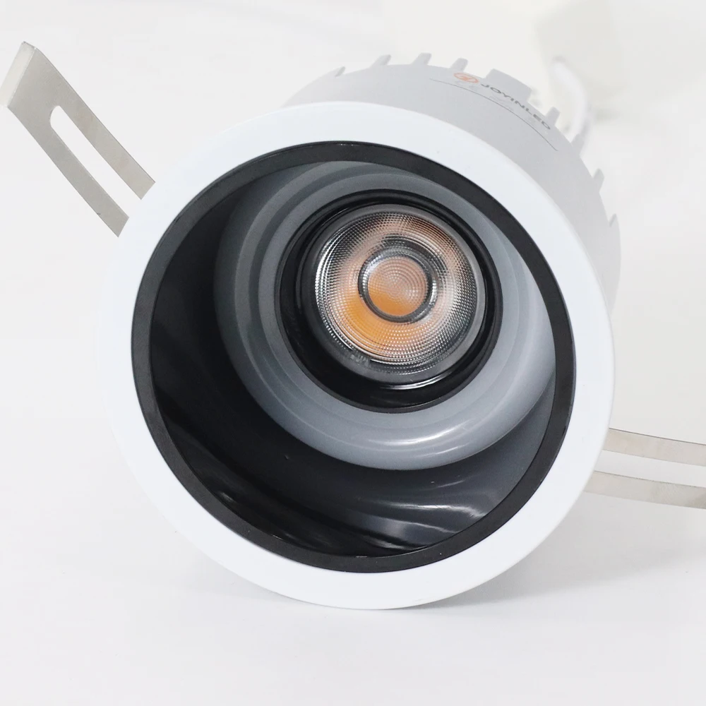 12w Recessed Open Whole 75mm Led Downlight Foco Led Interior Spotlight for Home Store Shop Office Lighting