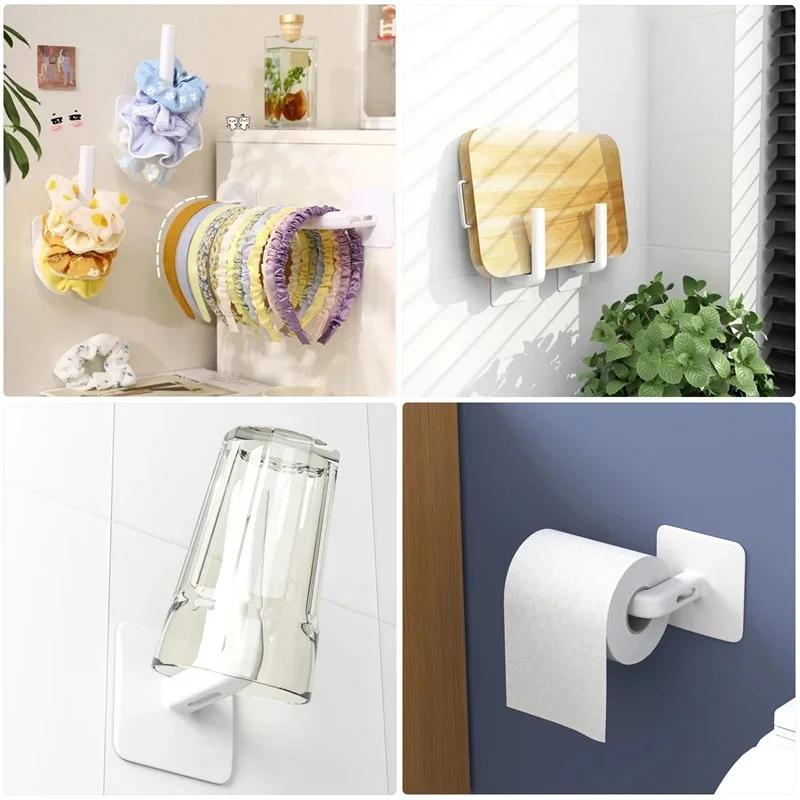 1/2/3/4pcs Waterproof Hat Rack For Baseball Caps Adhesive Hat Hook For Wall Cap Hanger Storage Organizer Hat Holder Door Closet