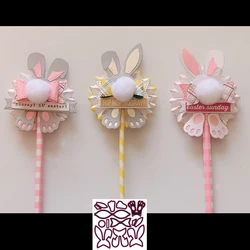 New Rabbit bow metal cutting die mould scrapbook decoration embossed photo album decoration card making DIY big handicrafts