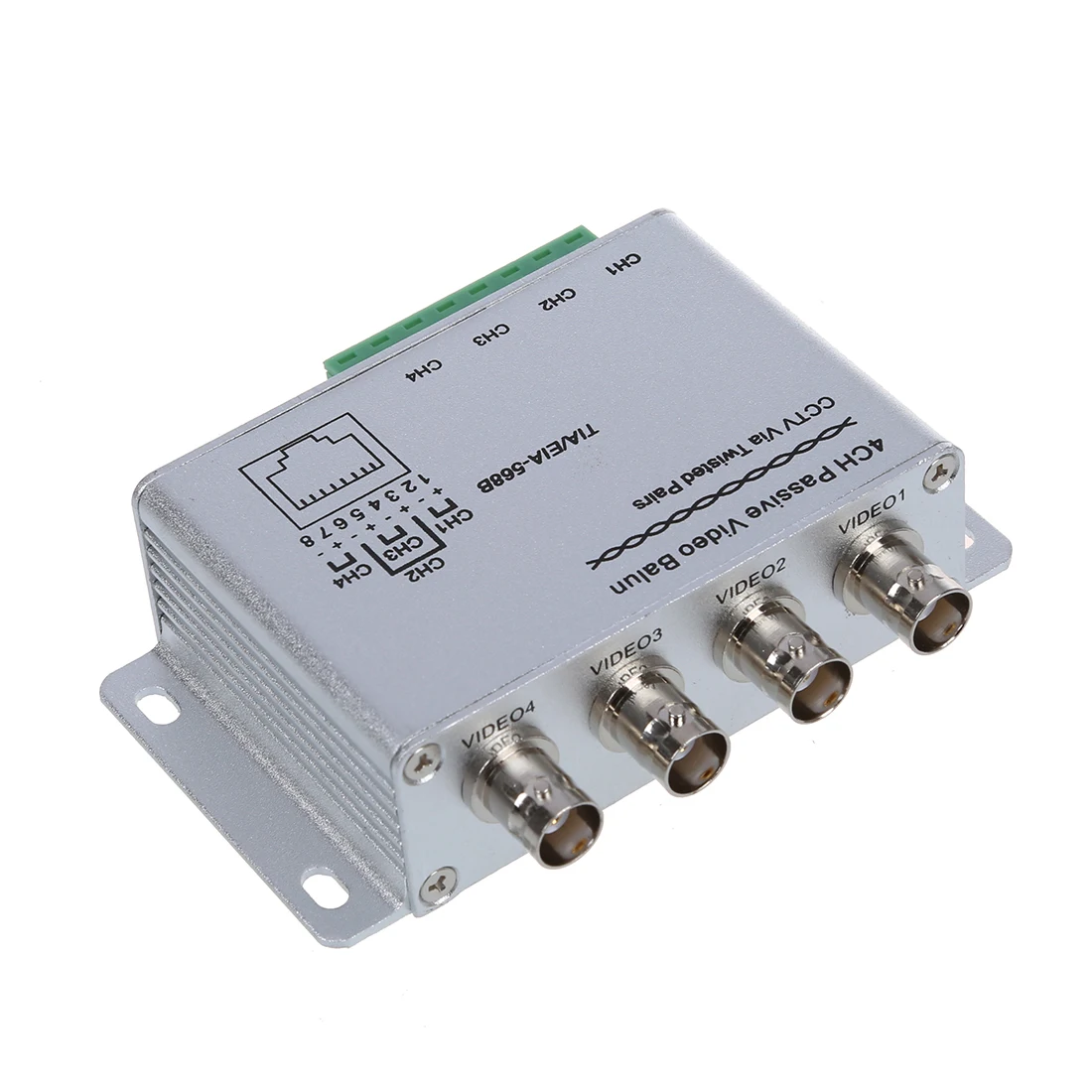 UTP 4 Channel Passive Video Balun Transceiver