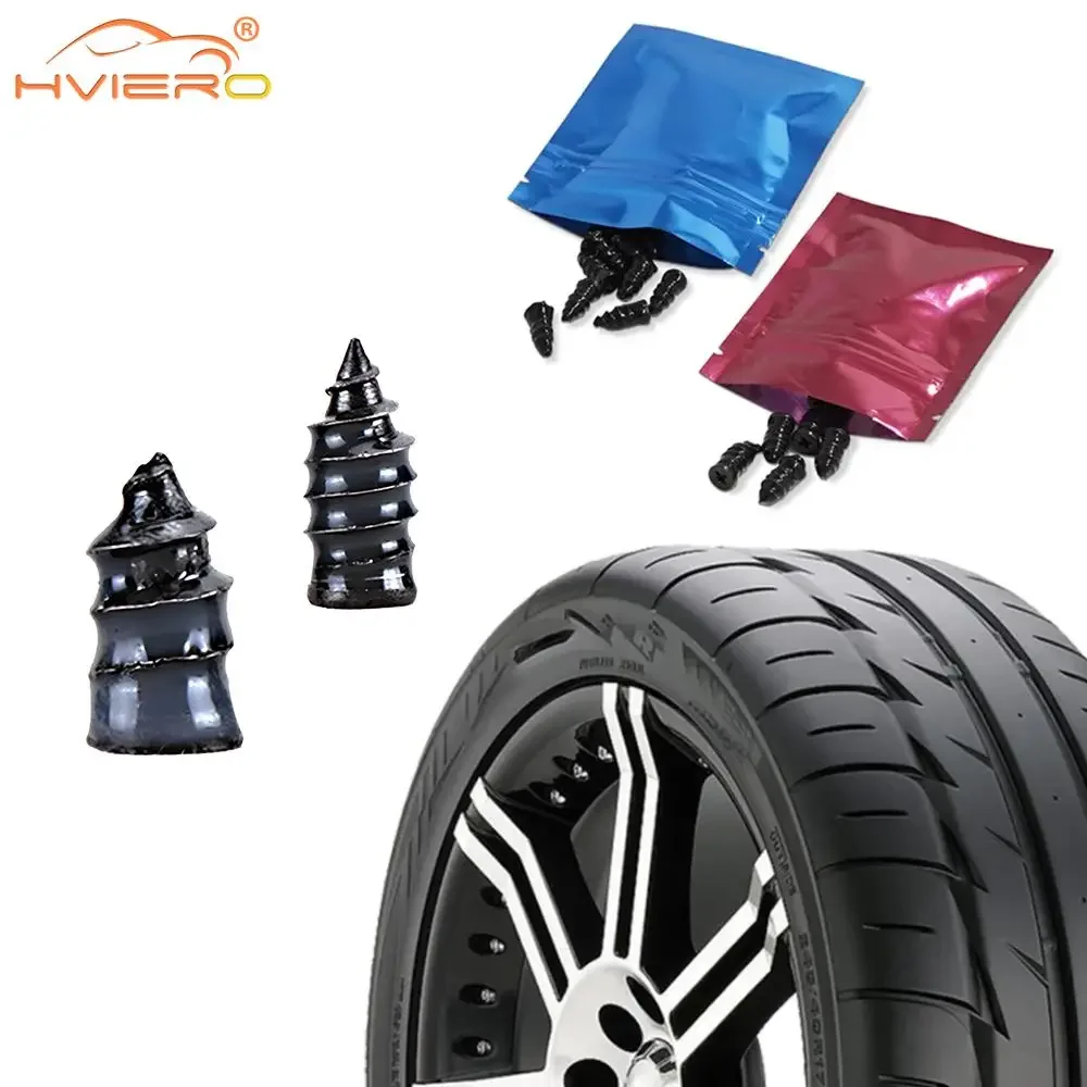 Vacuum Tyre Repair Nail Kit Motorcycle Car Scooter Rubber Tubeles Tire Set Glue Free Film Accessories Autos Maintain Implements