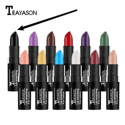Hot Sale Waterproof Velvet Lipstick Lasting Pigment Green Purple Lipstick Christmas Halloween Party Lip Makeup Matte Black White