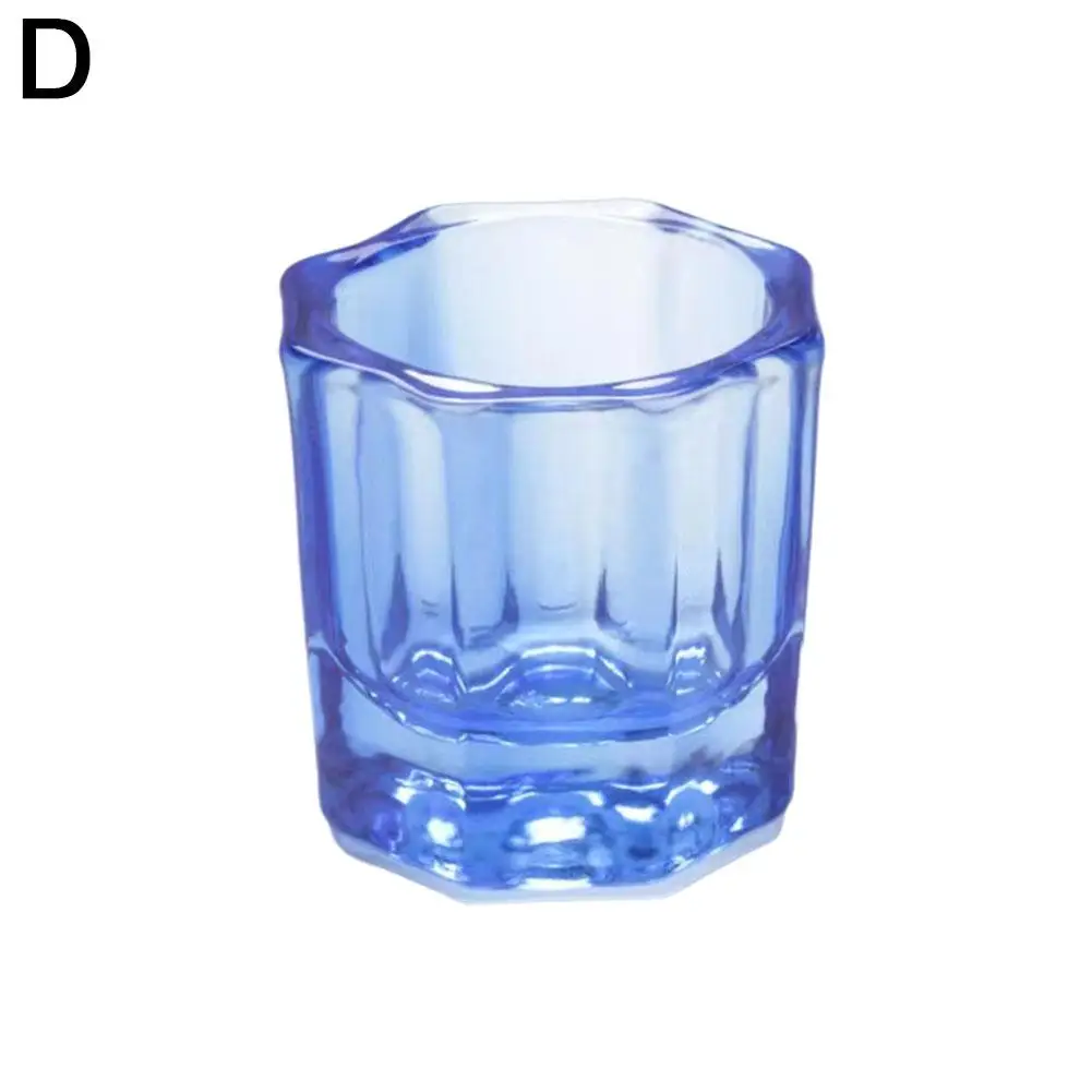 1pcs Crystal Cup Voor Nail Manicure Tool Helder Glazen Container Wasborstel Dappenschotel Acryl Poeder Vloeistof Mini Kom Equipm G6B7