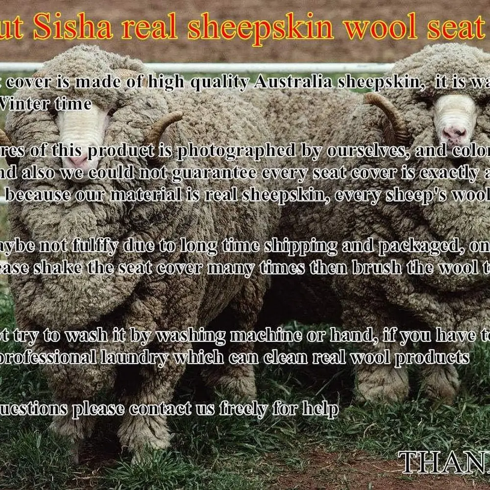 غطاء مقعد السيارة من جلد الغنم الأسترالي الأصلي للشتاء الدافئ، غطاء مقعد أمامي فاخر طويل من الصوف يناسب معظم السيارات أو الشاحنات أو الدفع الرباعي أو الشاحنات (Ca)