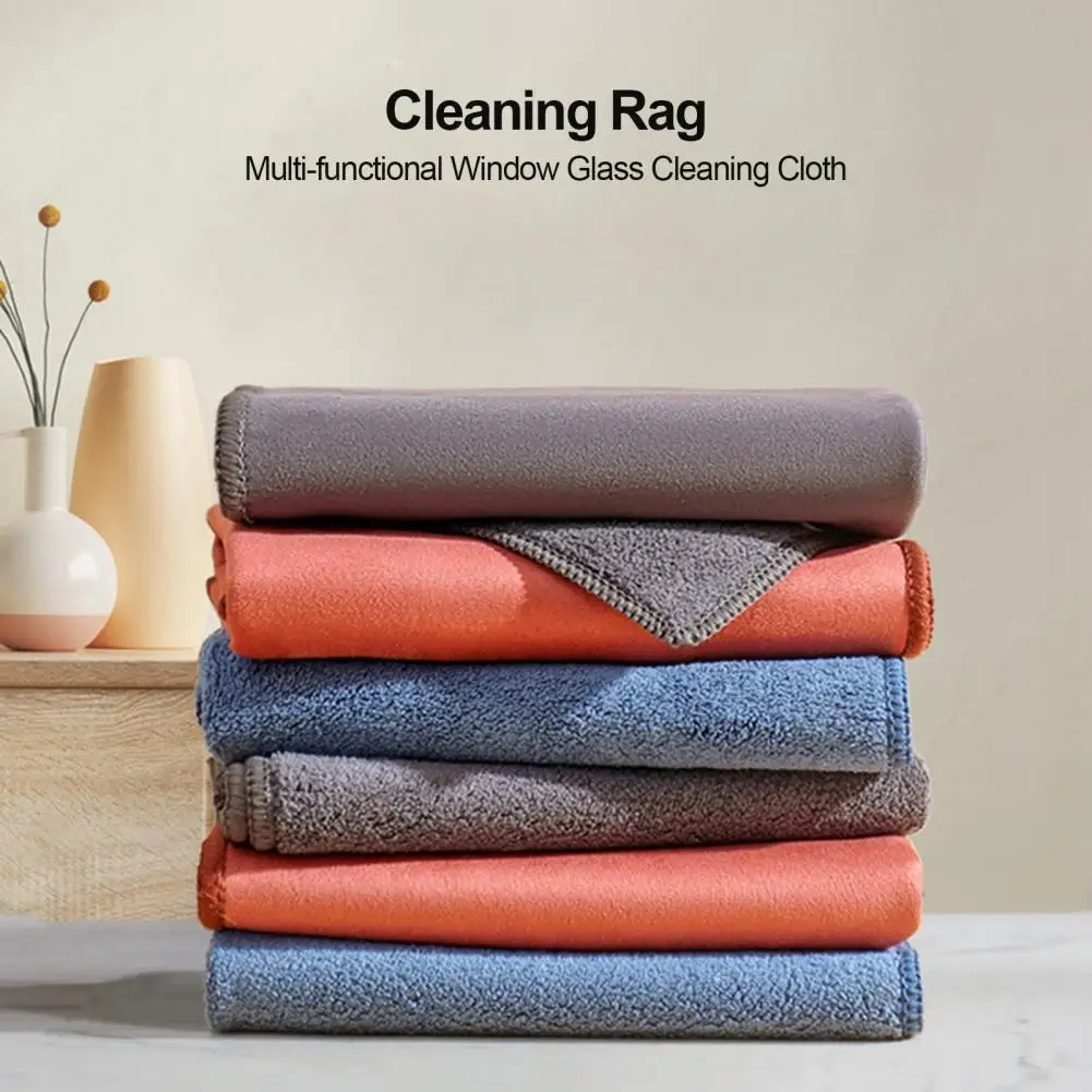 Cleaning Rag Good Water Absorption No Watermark Glass Wiping Cloth Superfine Fiber Multi-functional Glass Cleaning Cloth