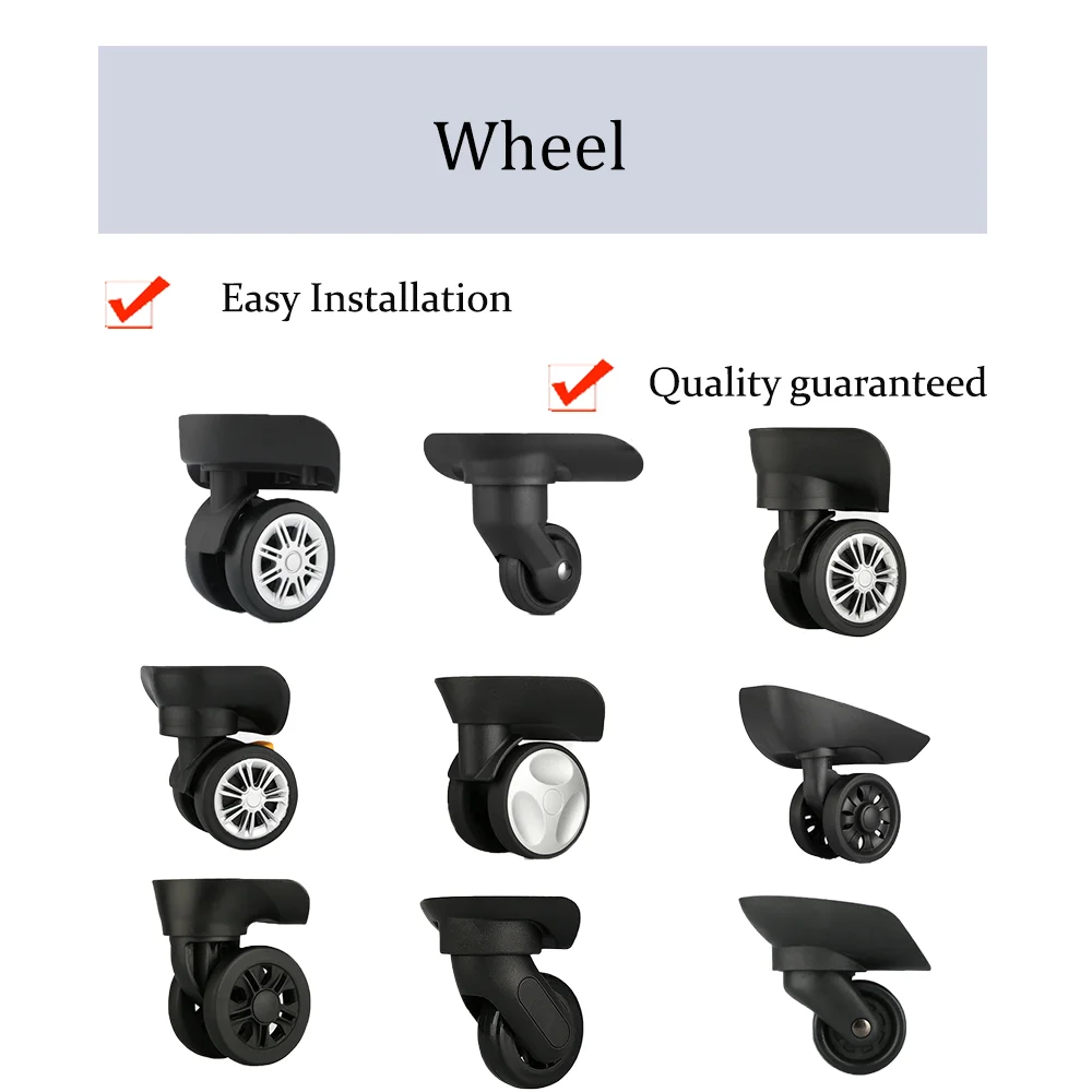 

Suitable for Samsonite Travel France Ambassador delsey luggage wheel universal wheel pull rod travel wheels Travel Accessories