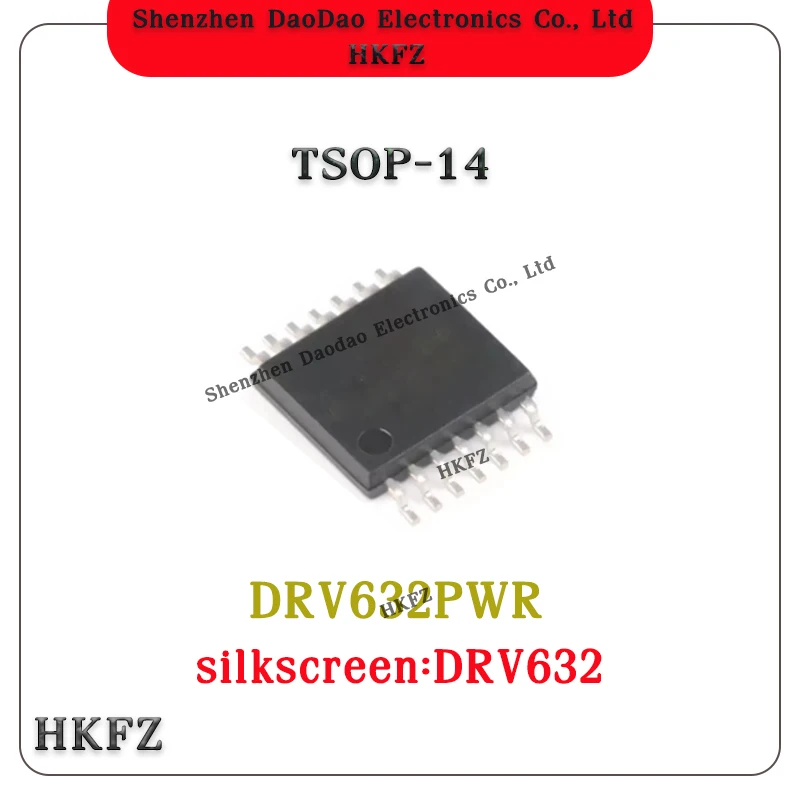 

10Pcs DRV632PWR Silk screen DRV632 TSOP-14 Audio line driver chip IC New original