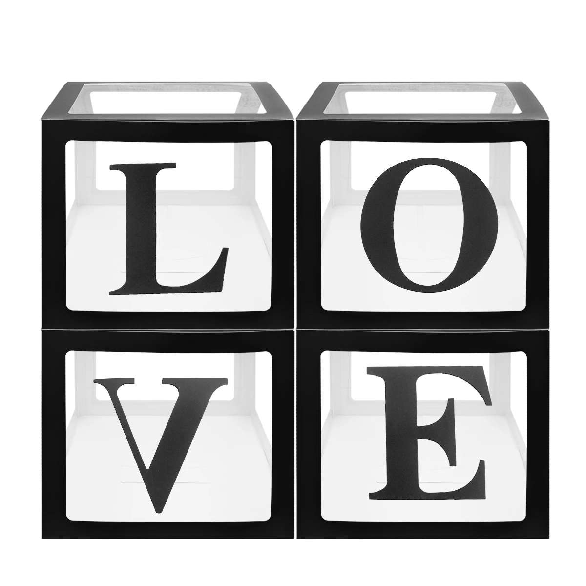 

Transparent Box Balloons Wedding Letter Accessories Decorative Case Baby