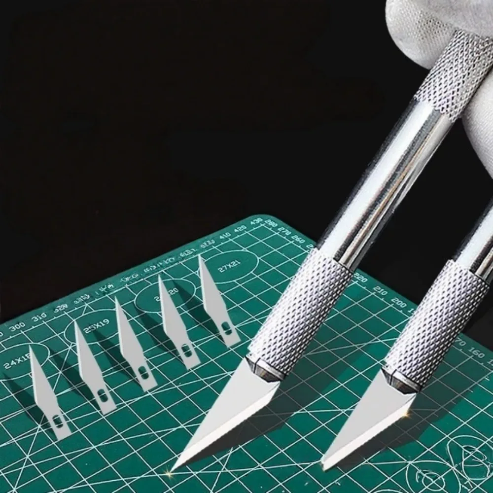 1set Precision Steel Craft Knives for Paper Artistic Cutting Workers Plastic Fabrics Wood Basic DIY and Craft Supplies Tools