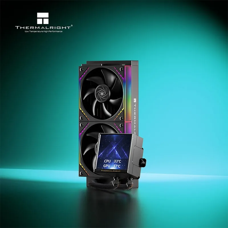 3.95" Square IPS LCD 240mm AIO Liquid Cooler, Custom Display for System Monitoring, Thermalright PEERLESS VISION 240 ARGB view 2