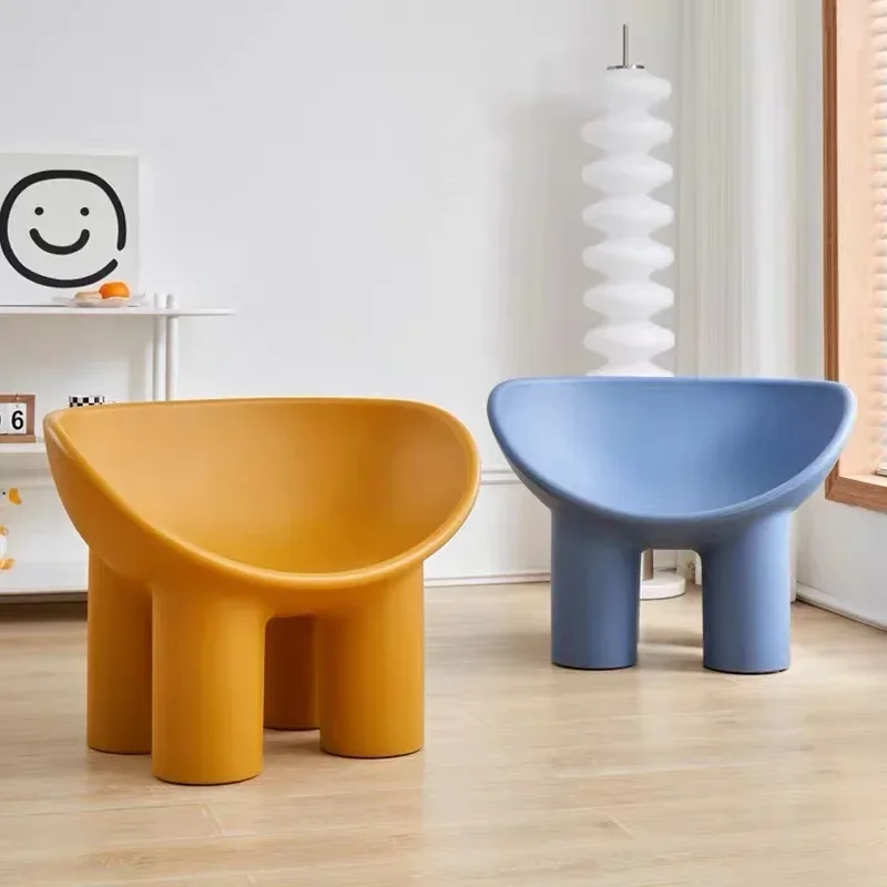 

Lounge Nordic Roly Poly Chair Kids Lazy Designer Bedroom Living Room Chair Modern Single Relax Plastic Sillas Home Furniture