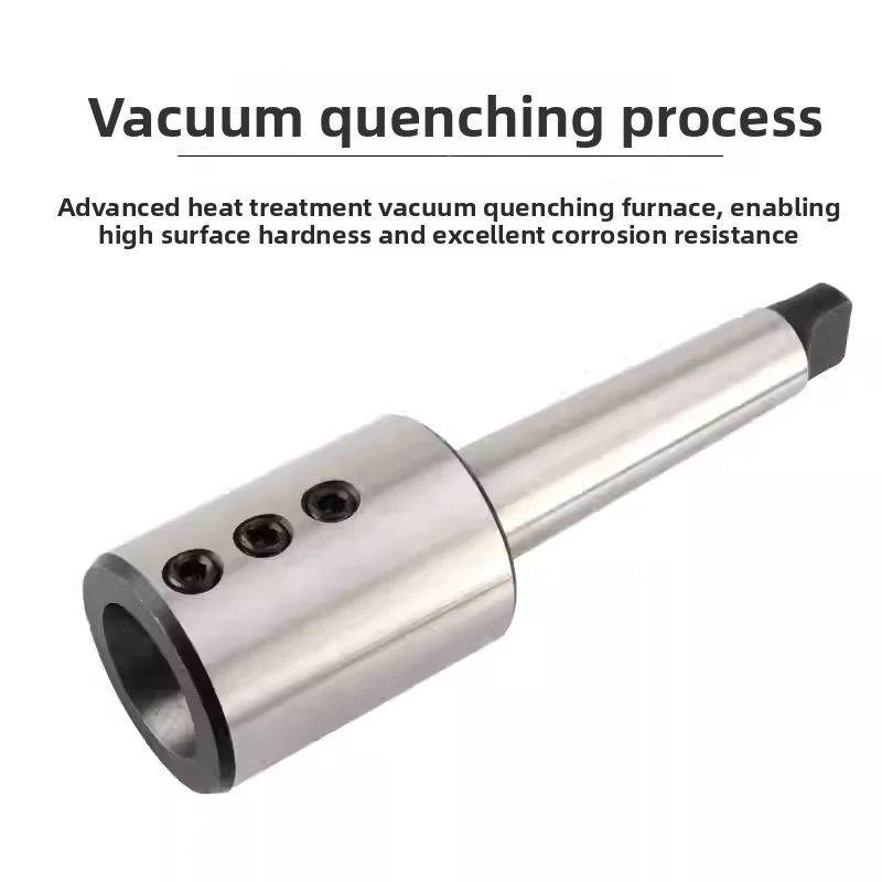 MTA4-SLN32 Morse Taper Side Lock Tool Holder, Vertical External-Internal Coolant, U-Drill Straight Shank Adapter for CNC