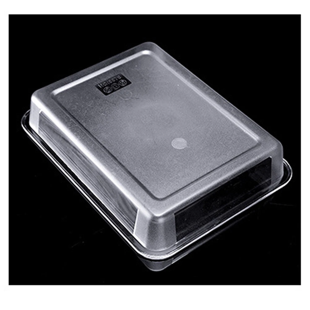 

Transparent Food Storage Trays Rectangular Clear Platters Braised Vegetables Recyclable Party Acrylic Plastic Frosted Bottom