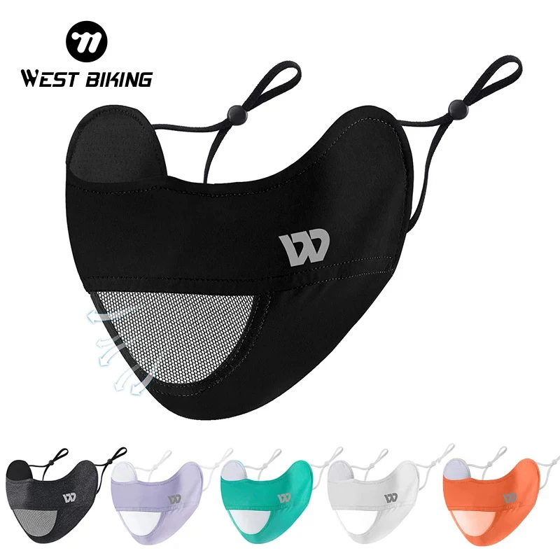 WEST BIKING Summer Anti-UV Mask Men Women Ice Silk Breathable Facemask Cotton Washable Reusable Balaklava Cycling Face Cover книжка red line book cover для xiaomi redmi note 9t