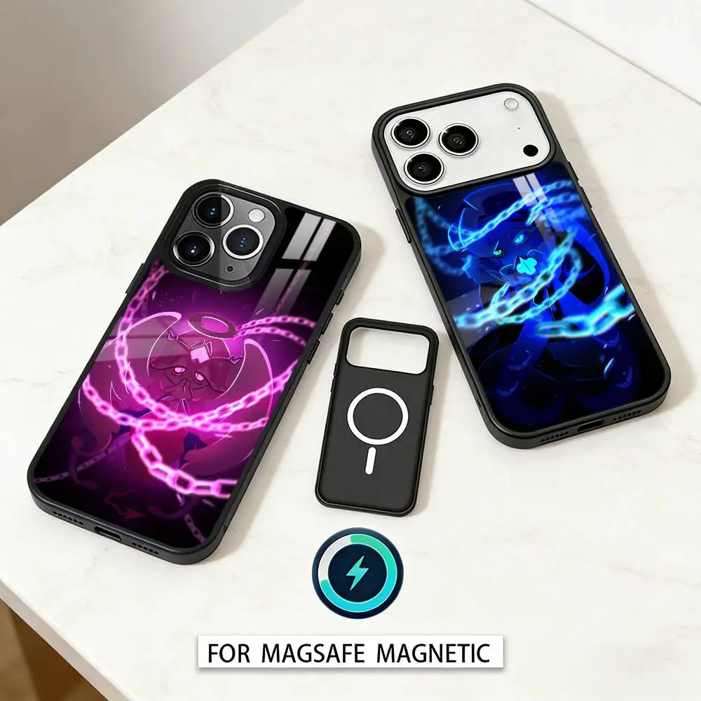

S-Shadow M-Milk C-Cookie R-Run Phone Case For iPhone17,16,15,14,13,12,Pro,Max,Magnetic For Magsafe Wireless Charging