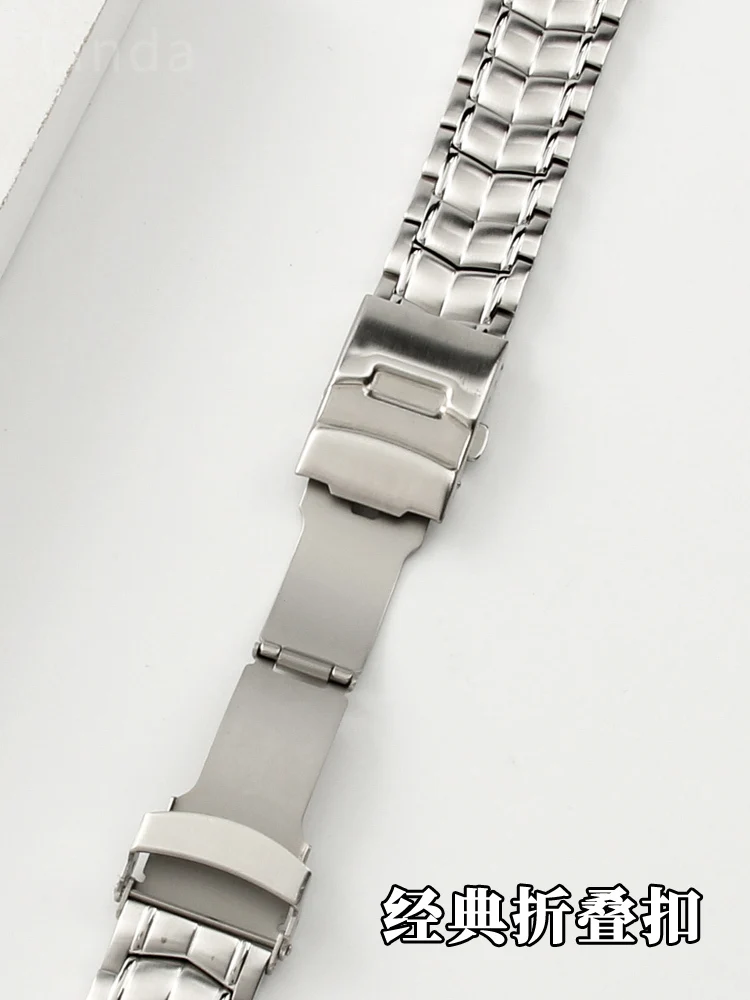 Solid Steel Strap for Casio 524 Edifice Series 5051 Notch Watch Bracelet EF-524D-7AV