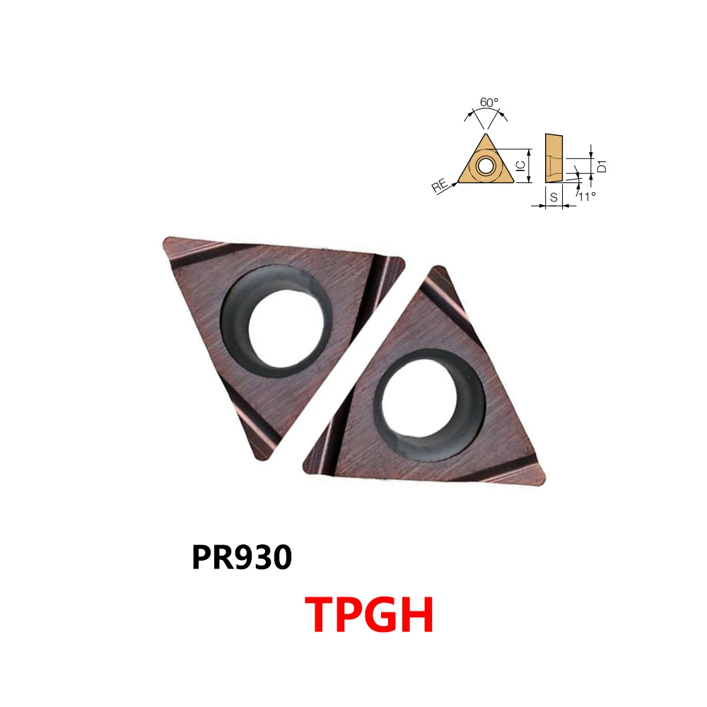 

Original TPGH Carbide Inserts TPGH080202L TPGH090202L TPGH090204L TPGH110204L TPGH110304L PR930 Turning Tools TPGH110304 CNC Bar