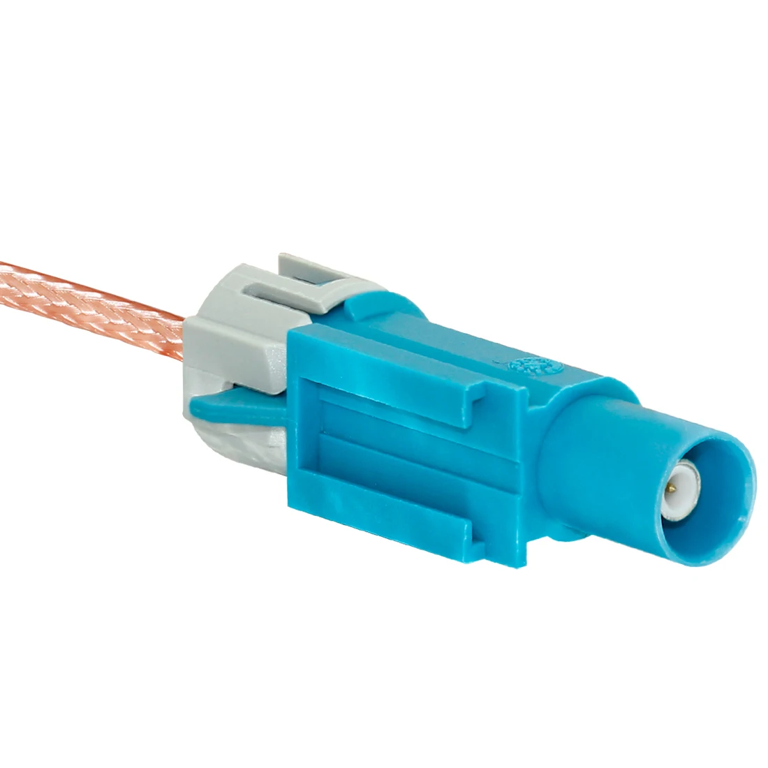 1PC Fakra Z Female Right Angle Connector Water Blue Color to Fakra Z Male Waterproof Pigtail Cable RG316 15cm