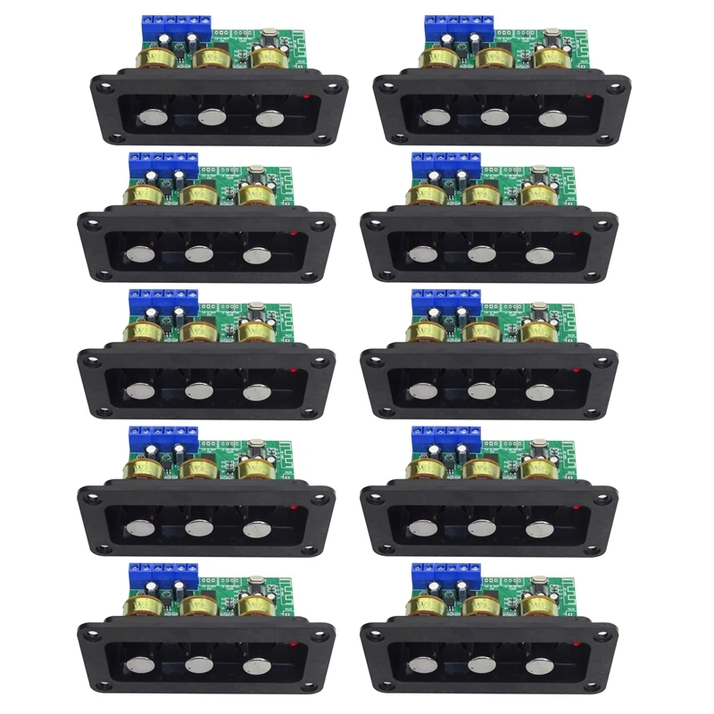 

10X Bluetooth Amplifier Power Audio Board 20Wx2 Stereo Amp Sound Amplifiers AUX U Disk Decoder Treble Bass Adjustment