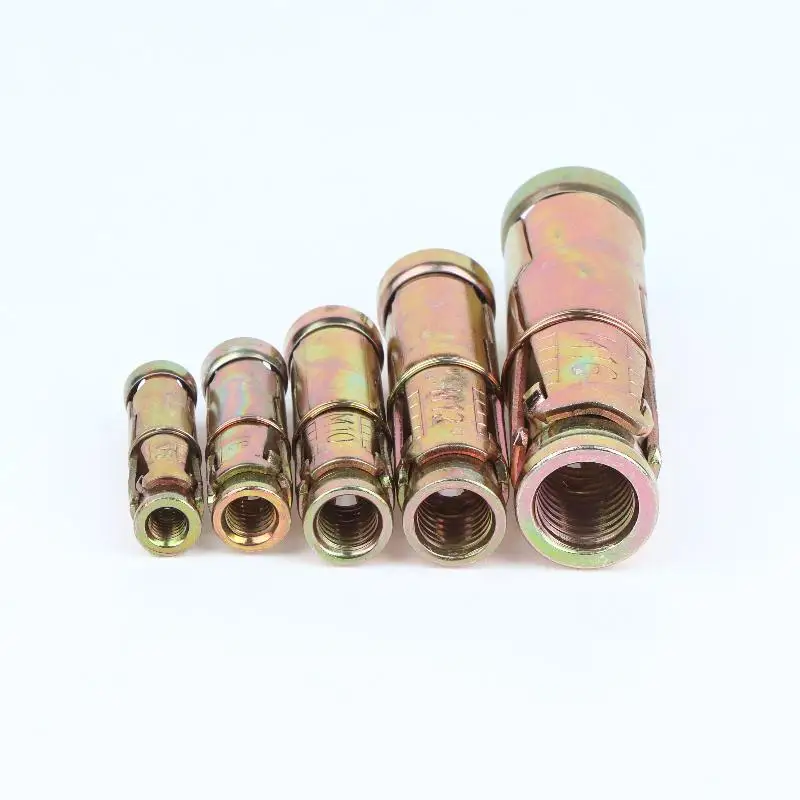 Single Sleeve Heavy Duty Three Piece Anchor Bolt M6 M8 M10 M12 10PCS/Pack Concrete Wedge Expansion Anchor