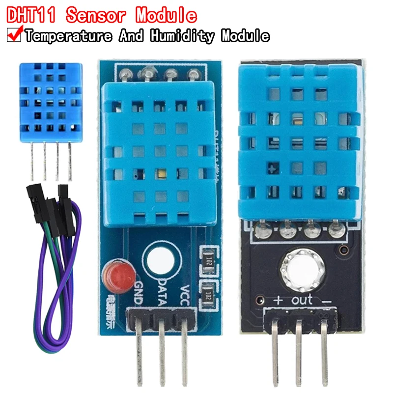 Módulo Sensor de temperatura y humedad relativa Digital inteligente KY-015 DHT-11 DHT11 de 3 pines + PCB para Arduino DIY Starter Kit