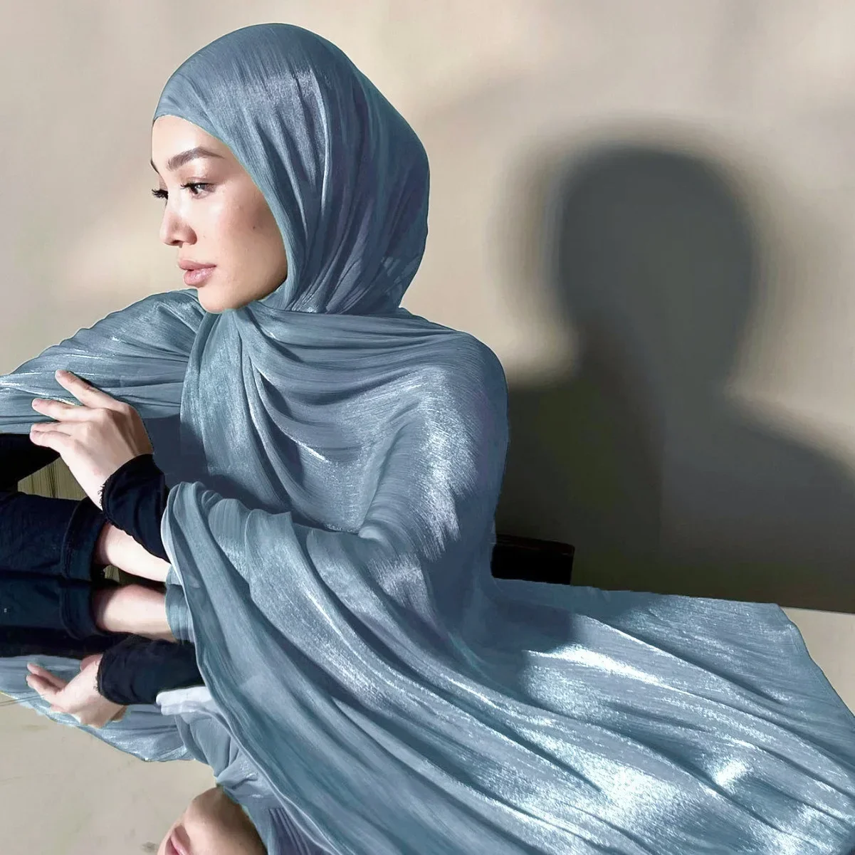 

180cm Solid-color headscarves, imitaed silk scarves, thin large gauze scarves, travel sun protection shawls, island silk scarves