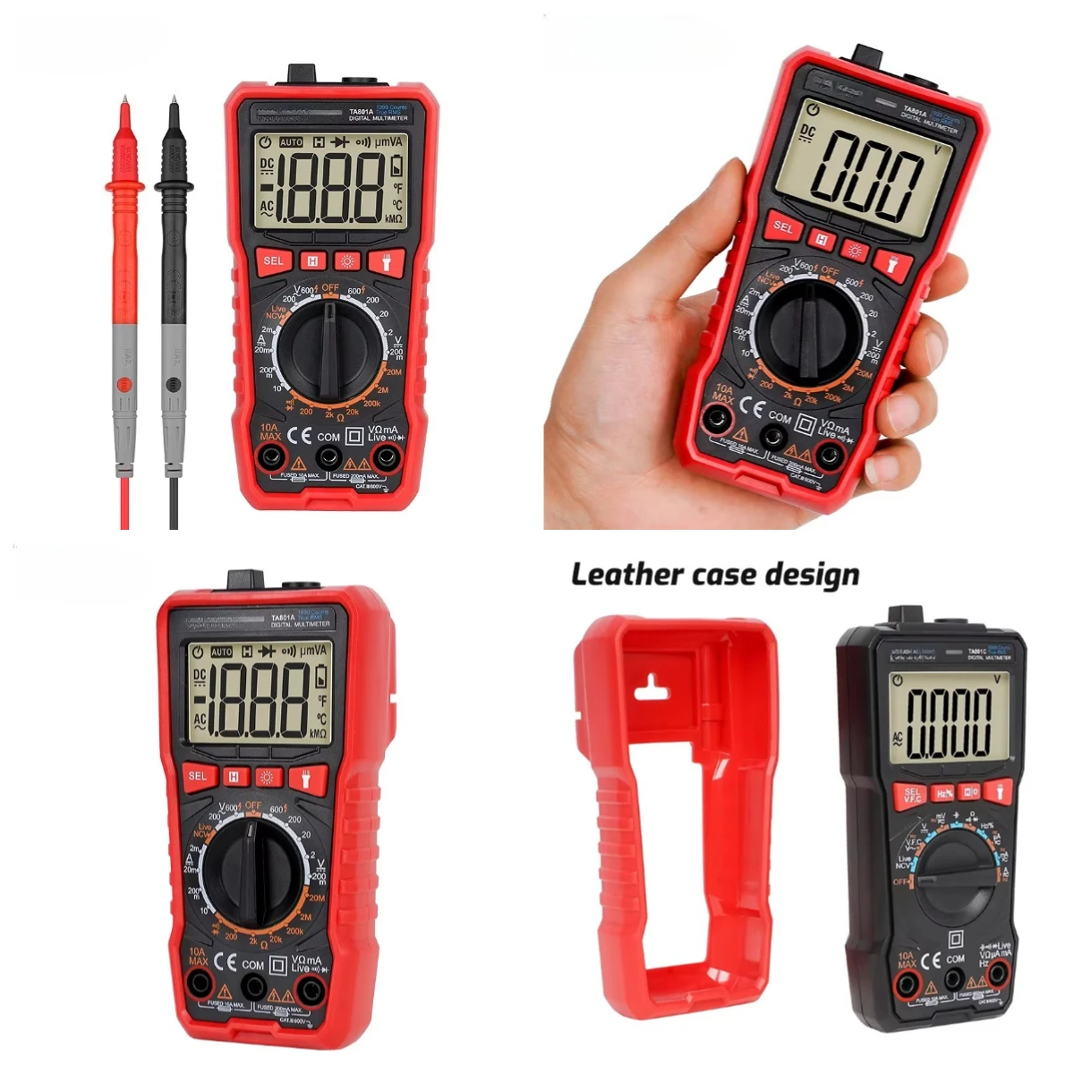 

True RMS 600V Auto Range Digital Multimeter AC DC Voltage Accurate Measurement Meter