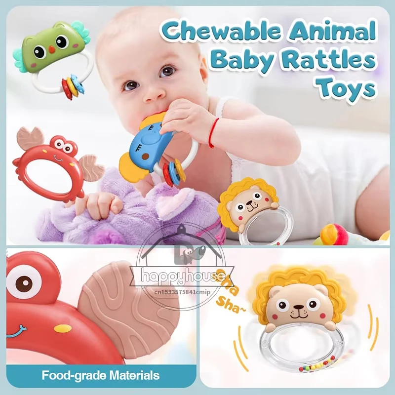 Mobile de berceau musical pour bébé de 0 à 6 mois, avec lumières, Projection musicale, jouets de berceau télécommandés pour nouveau-né