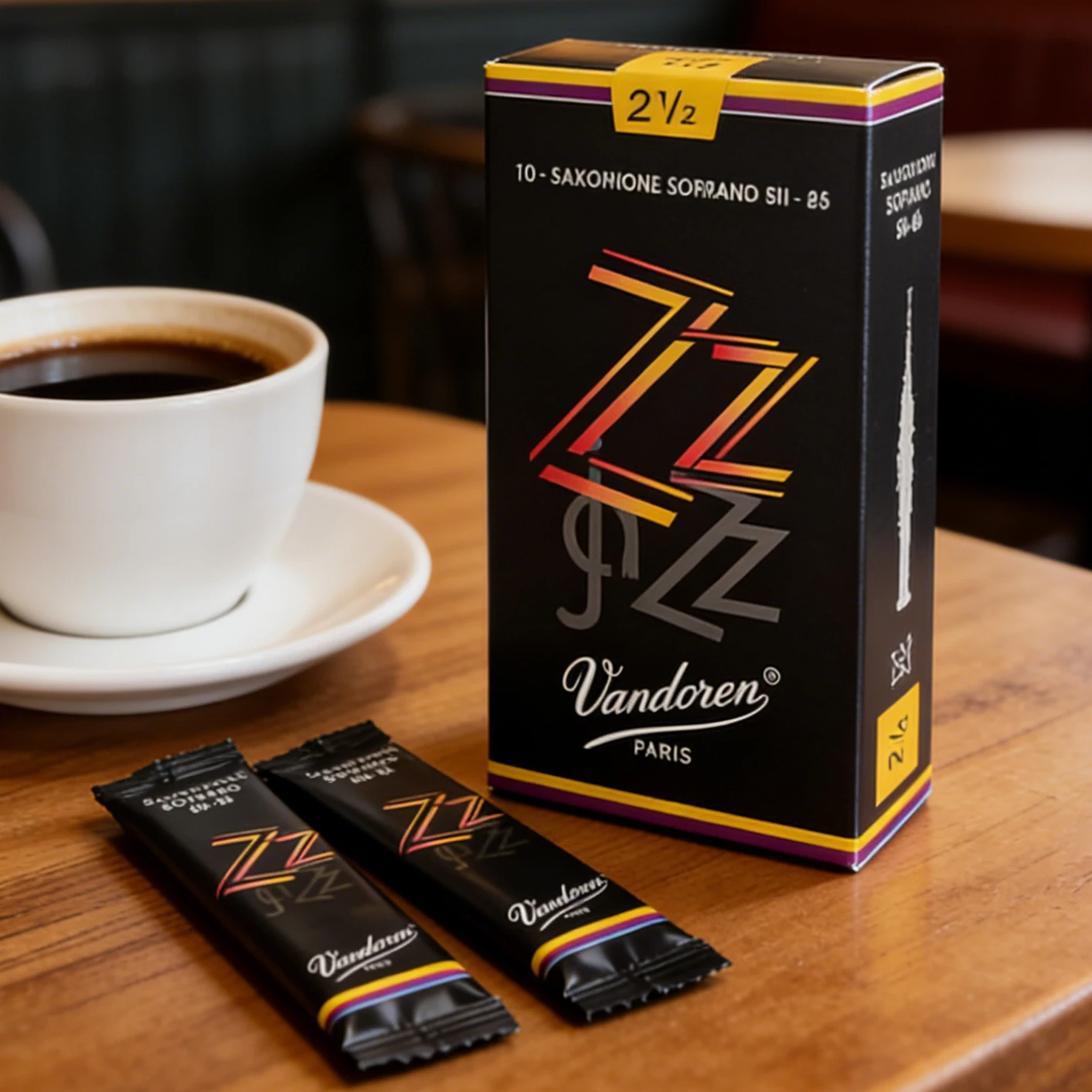 

Французские трости Vandoren Jazz ZZ для саксофонов Bb (сопрано), Eb (тенор) и Eb (альт) – идеально подходят для джазового стиля.