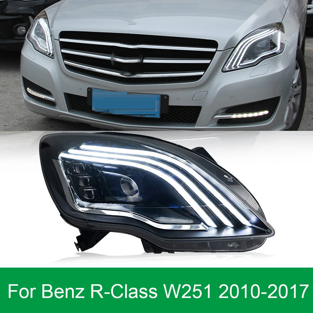 

Car Lights for BENZ W251 LED Headlight 2010-2017 V251 R Class R320 R350 R500 Head Lamp Drl Projector Lens Automotive Accessories