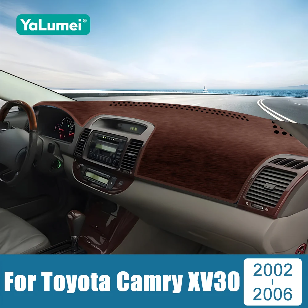 

Для Toyota Camry XV30 2002 2003 2004 2005 2006, крышка приборной панели автомобиля, избегайте световых накладок, приборная панель, защитные ковры с защитой от УФ-лучей