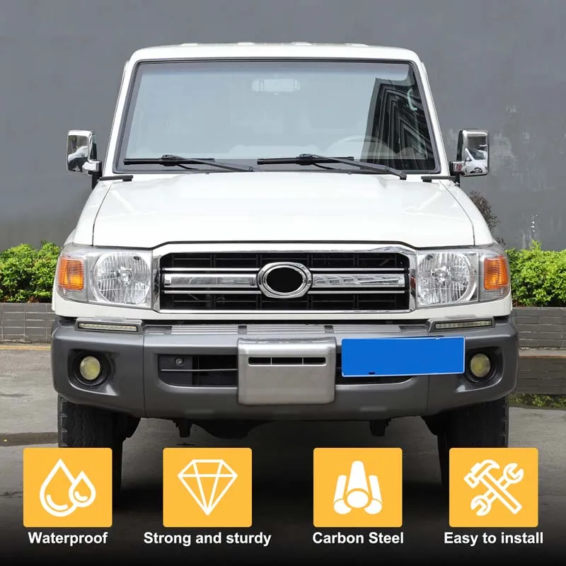 2Pcs Carbon Steel for Toyota LC71 LC76 LC79 2007-2026+ Car Hood Spotlight Bracket LED Light Bracket Modification Accessories view 2