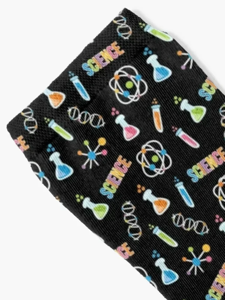 Science lover colorful pattern Socks Men's heated snow Crossfit Socks For Women Men's