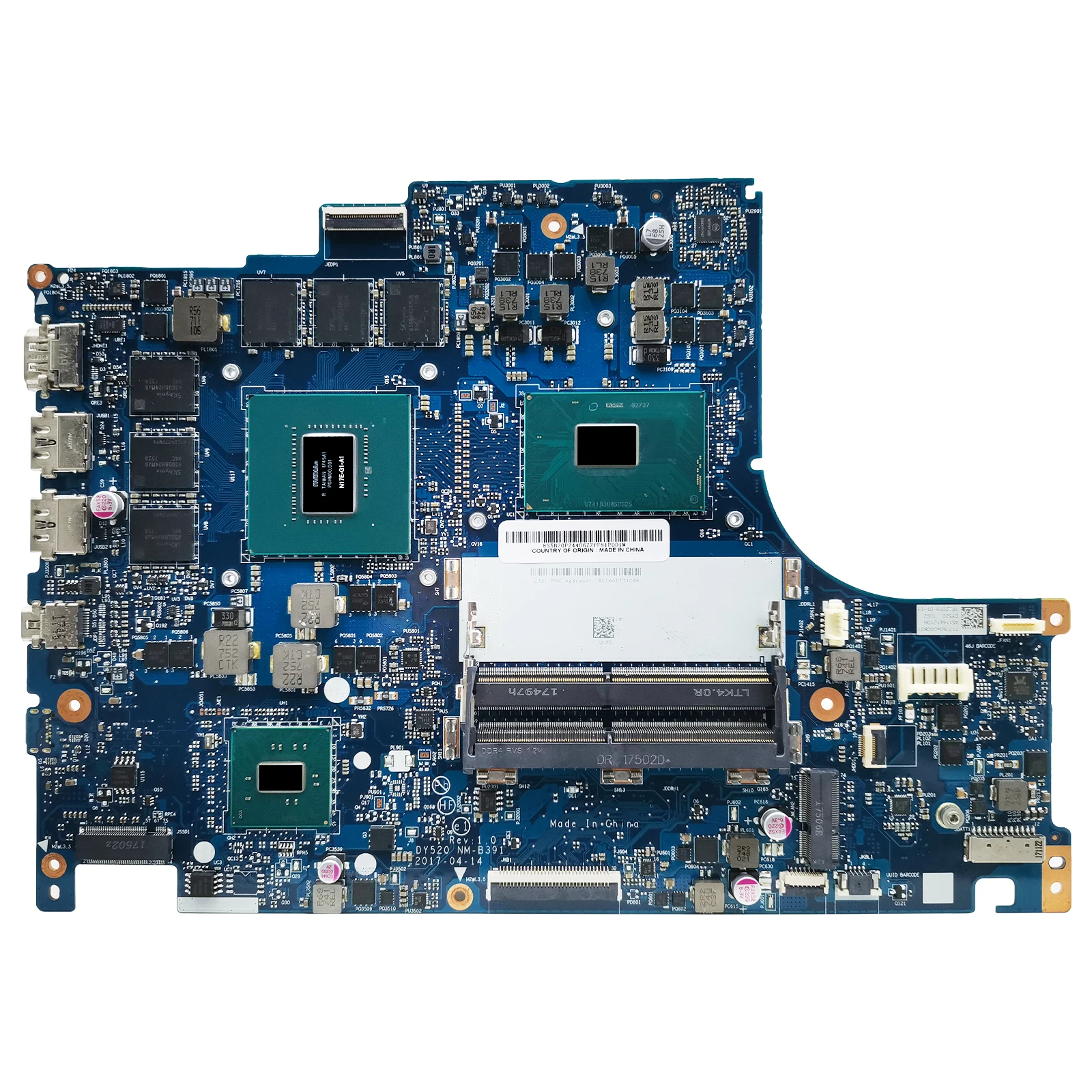 Para lenovo legião y520 Y520-15IKBM placa-mãe do portátil com cpu i5-7300HQ GTX1060-V3G by520 NM-B391 fru 5b20p24353 100% teste