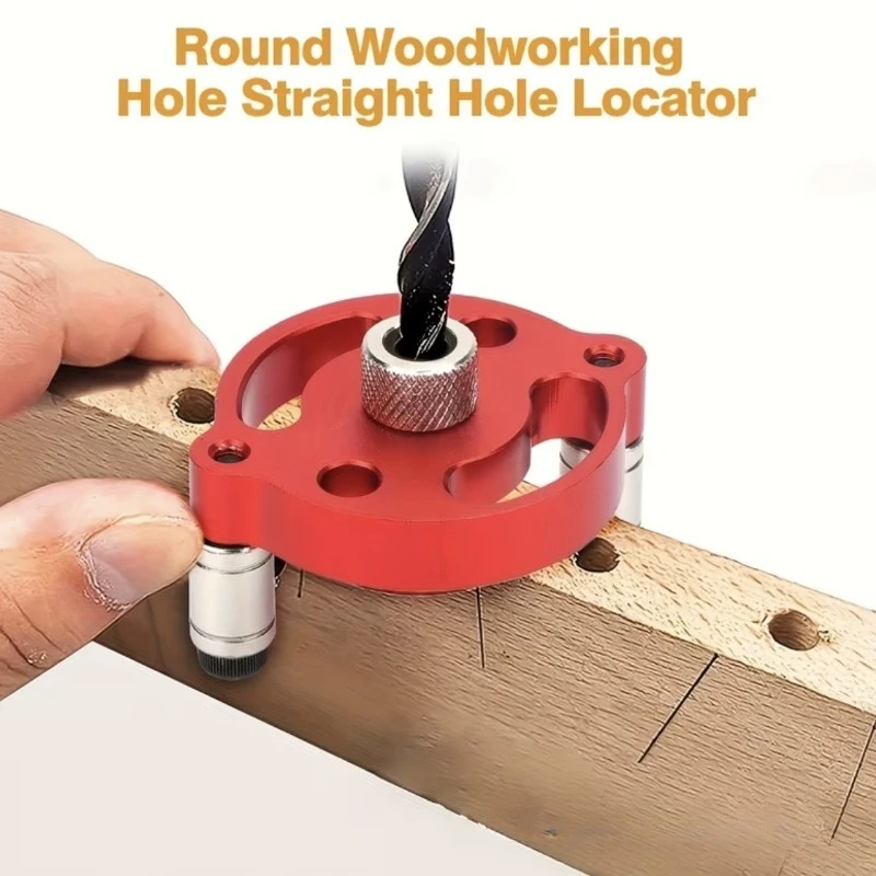 Woodworking Vertical Drilling Locator 3‑10mm Dowel Hole Jig Wood Board Splicing Assembly Hand Tool