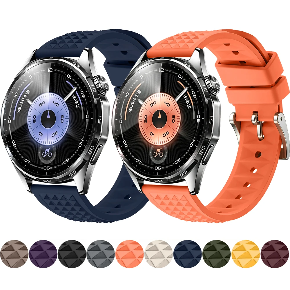 20mm 22mm Soft Silicone Strap for Huawei Watch GT7 Pro/GT7/6/5/4 Pro 46mm Bracelet Wristband for Amazfit Balance 3/2/Active Max