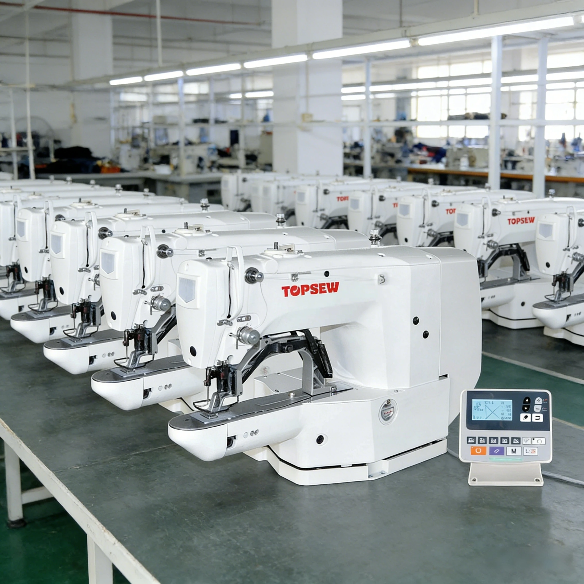 ATV&UTVComputer Controlled Bartacking Sewing Machine TOPSEW TS1900A High Speed 3000rpm Thick Material Sewing Machine