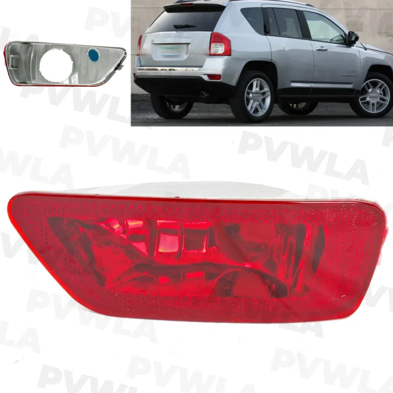 

For Jeep Compass 2011 2012 2013 2014 2015 2016 Right Side Rear Bumper Reflector Light Lamp Without Bulbs Car accessories