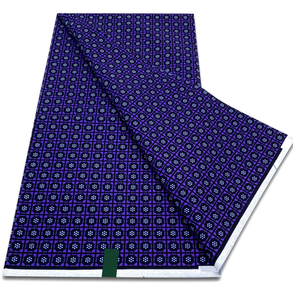 Nouveau tissu à coudre Batik en coton doux de haute qualité Pagne Ankara, véritable tissu africain en cire véritable garanti pour robe de mariée