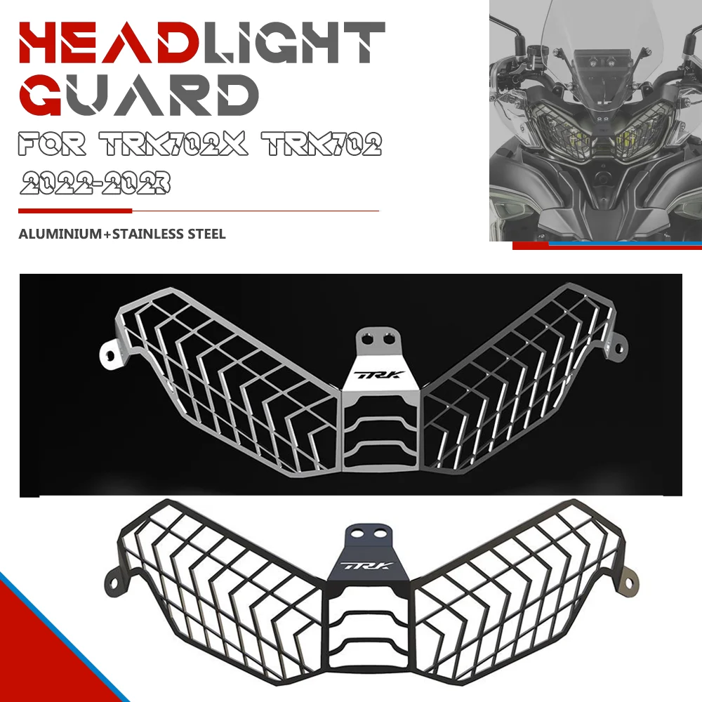 

Headlight guard For Benelli TRK 702 702X 2022-2023 Motorcycle Accessories Headlight Grill Grille Cover Protection HeadLamp Guard