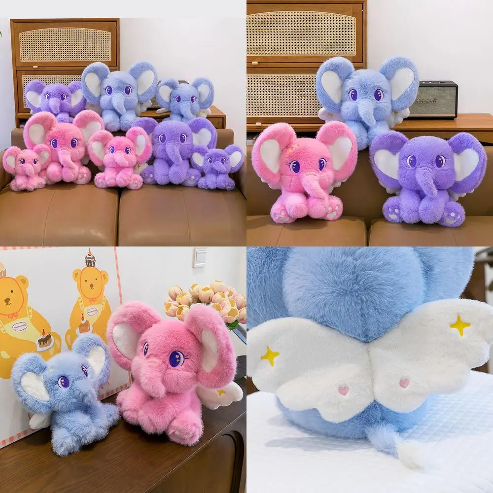 

45 см кавайная плюшевая игрушка ангел слон мягкая кукла милый плюшевый детский подарок на день рождения для девочек оптовая продажа приятный подарок для детского душа