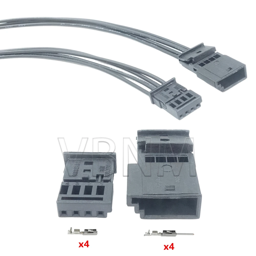 4 Pin 968813-9 838069609 0-1452576-1 968813-1 Automotive Connector Car Ambient Light Door Light Wire Harness Plug For BMW
