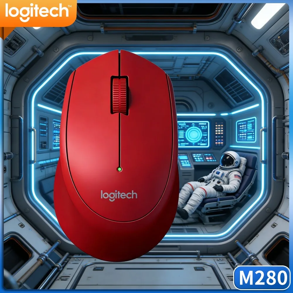 Low Energy Wireless Mouse Logitech M280 2.4G Simple Usb Plug Install For Desktop Notebook Home Office Ordinary Work Daily Tasks
