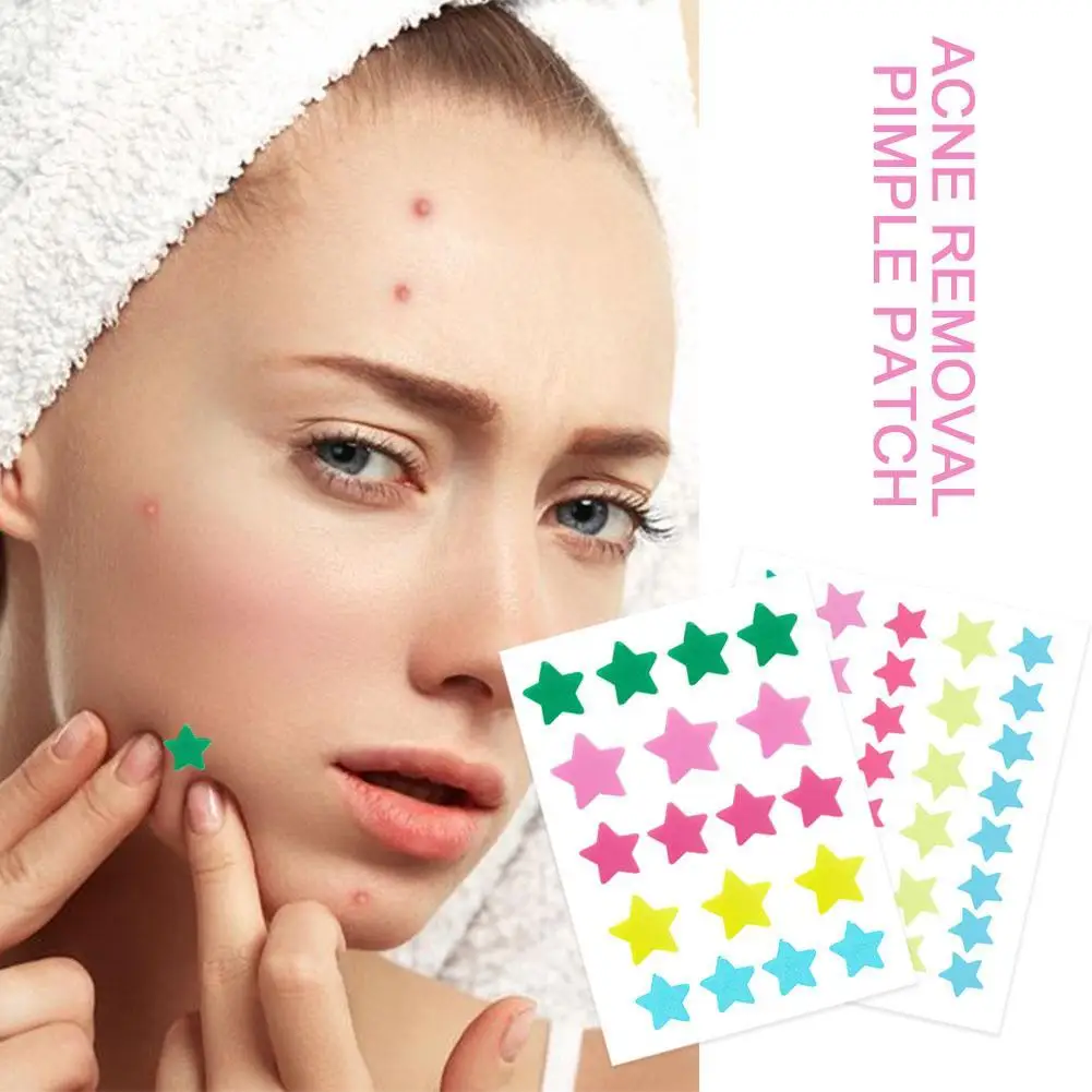 Pegatina para eliminar el acné en forma de estrella para mujer, adhesivo Invisible para reparar el cuidado de la piel Facial, herramientas de belleza, 18 piezas/36 piezas