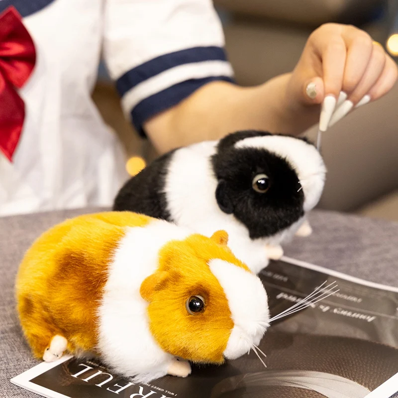 模造モルモットぬいぐるみ かわいいリアルな漫画風モルモットぬいぐるみ 女の子 男の子 毛むくじゃらの仲間ぬいぐるみ