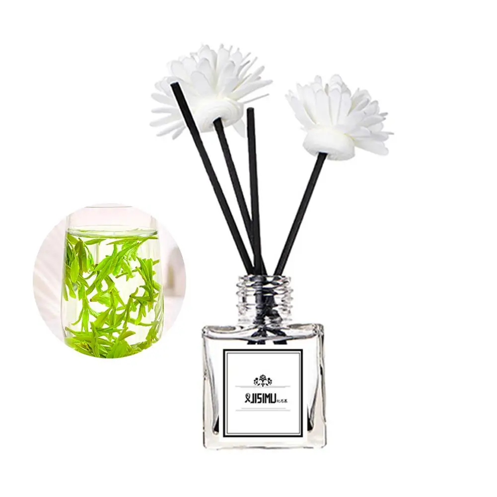 زجاجة من بلاستيك الزهور الأساسية ، عديمة اللهب ، عطر منزلي ، سائل عطر للغرفة ، ناشر الياسمين ، علاج بالروائح العطرية بالزيت ، E4H5 ، 50: 50