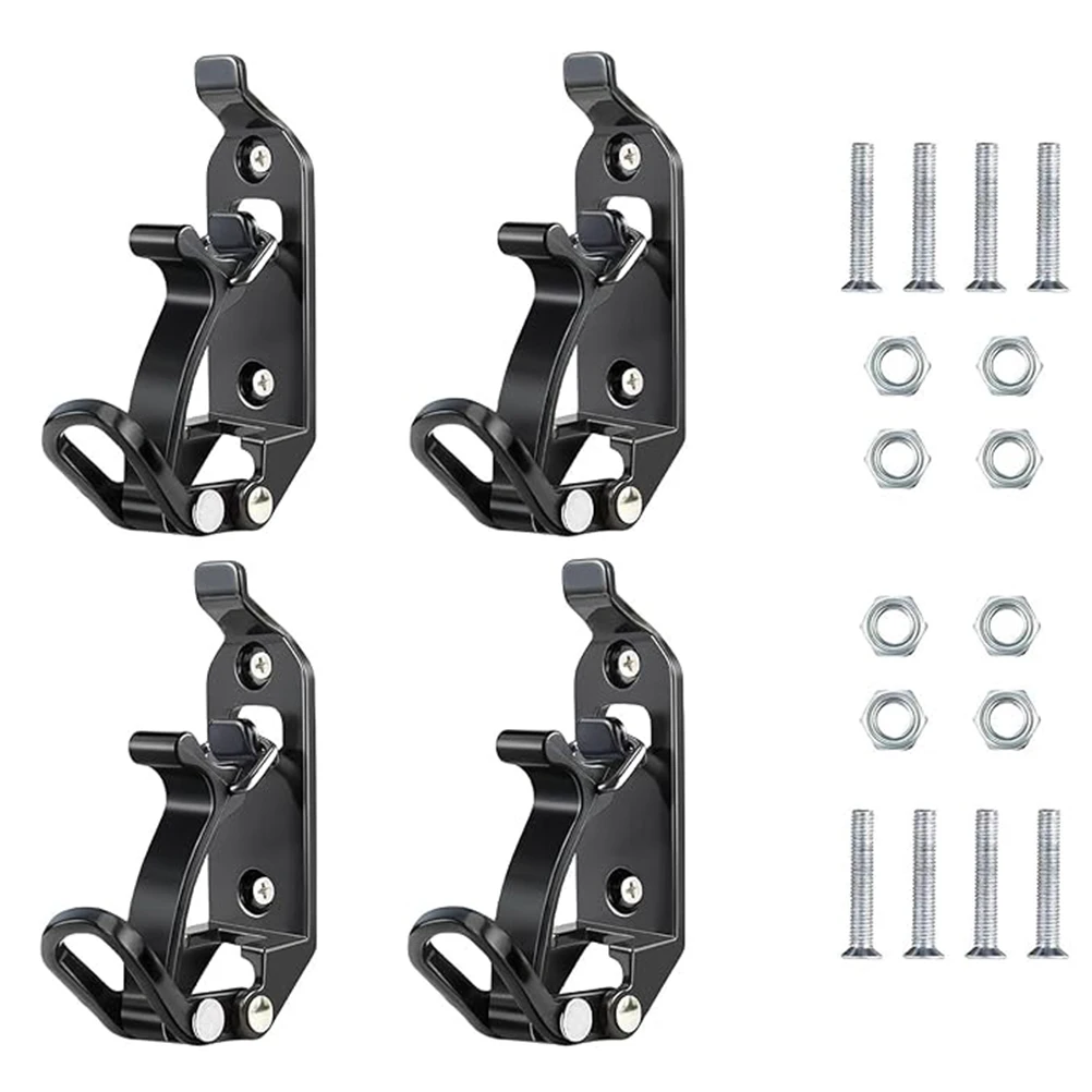 

Roof Rack Mount Bracket Shovel Hanger Holder Black Fixing Clamp Heavy Duty Foldable Adjustable Metal Truck Accessories