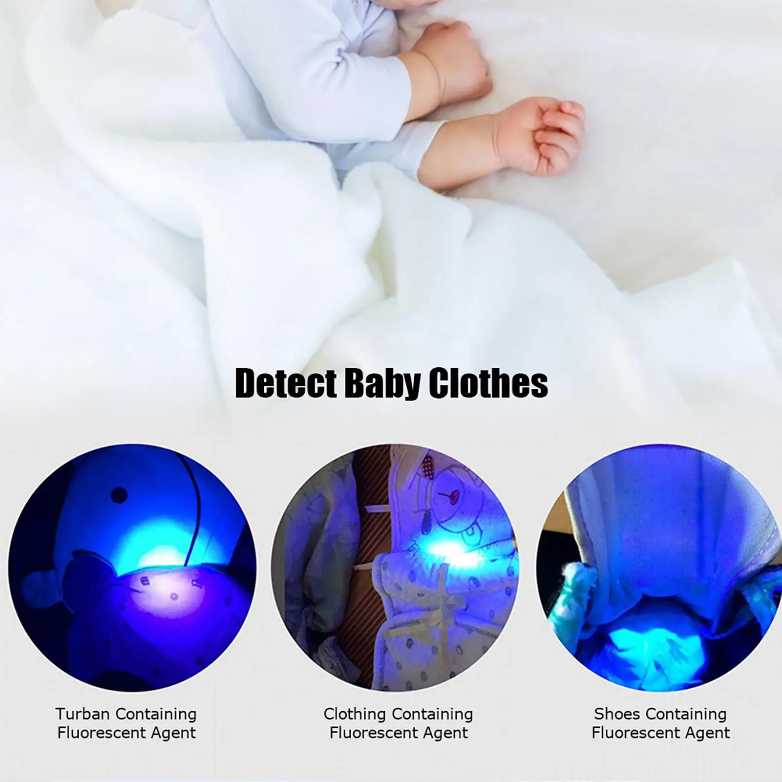 LED Kitchen Strip Light - Portable Waterproof UV Flashlight Torch for Fluorescent Detection 365NM