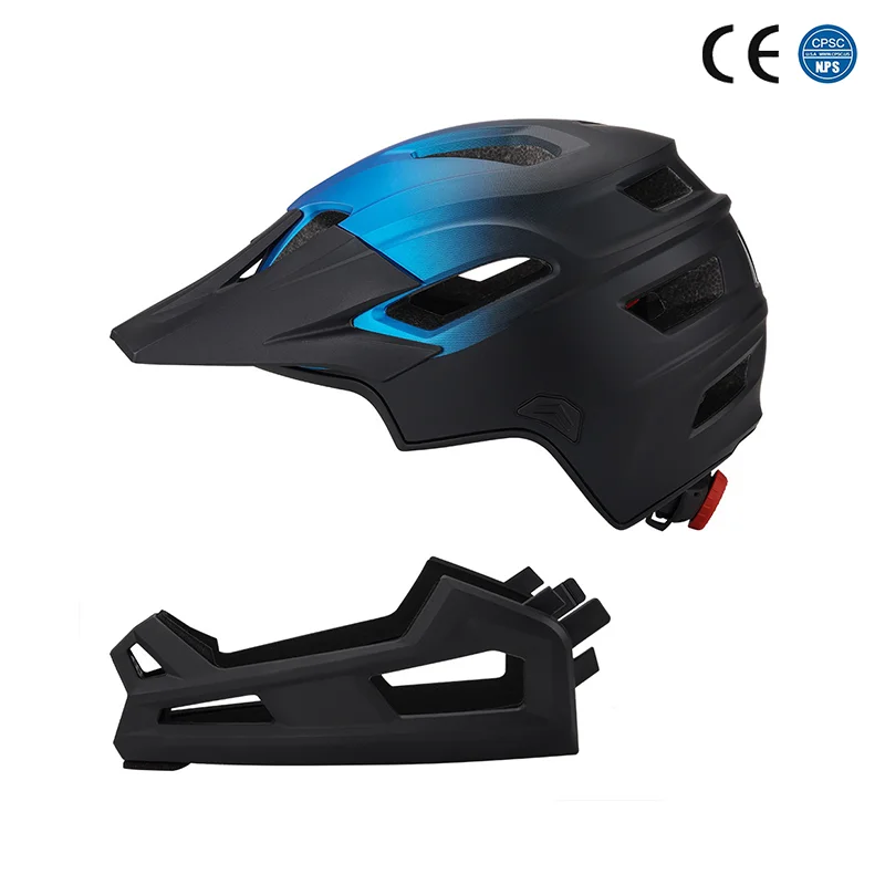 Casco completo per adulti Mountain Bike casco per bici da strada fuoristrada per uomo cappellini di sicurezza per sport all\'aria aperta da